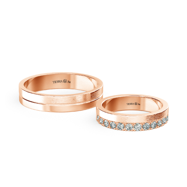 Modern Wedding Band Set NCC2027 1
